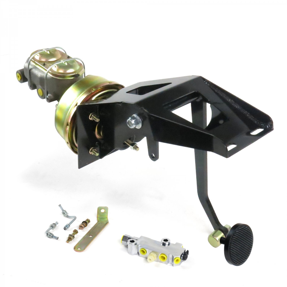 325033 9 in. Single Adjustable Firewall Disc & Disc Brake Pedal Kit with 3 in. Black Pad for 1953-1956 Ford Truck
