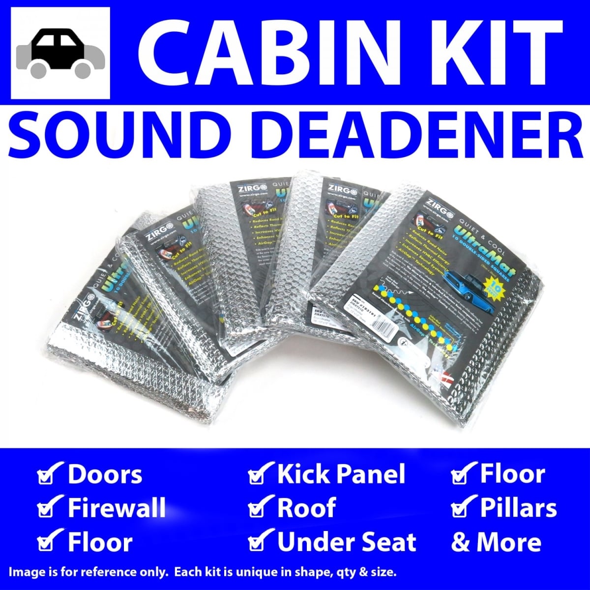 Heat & Sound Deadener for VW Karmann Ghia Cabin Kit
