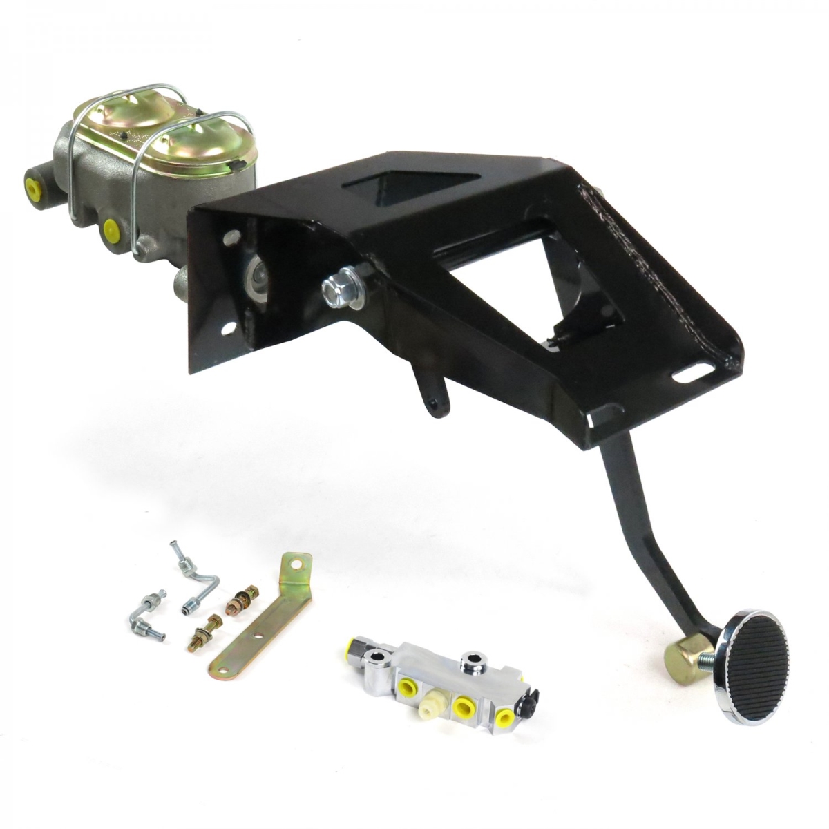 325016 Manual Adjustable Disc & Drum Brake Pedal Kit with 3 in. Chrome Pad for 1953-1956 Ford Truck