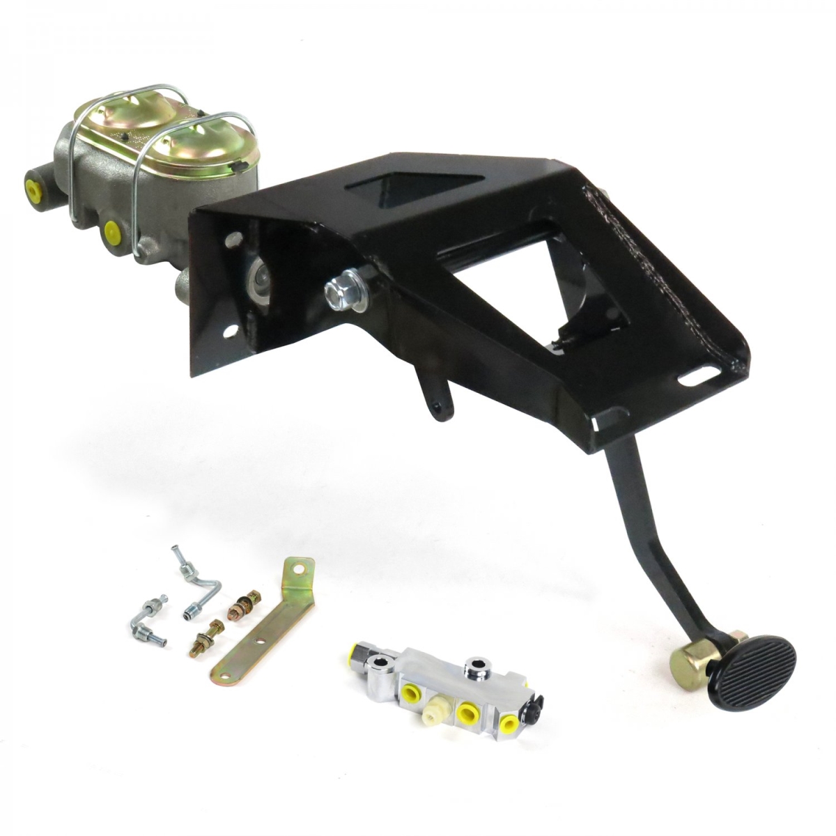 325020 Manual Adjustable Disc & Drum Brake Pedal Kit with Small Oval Black Pad for 1953-1956 Ford Truck