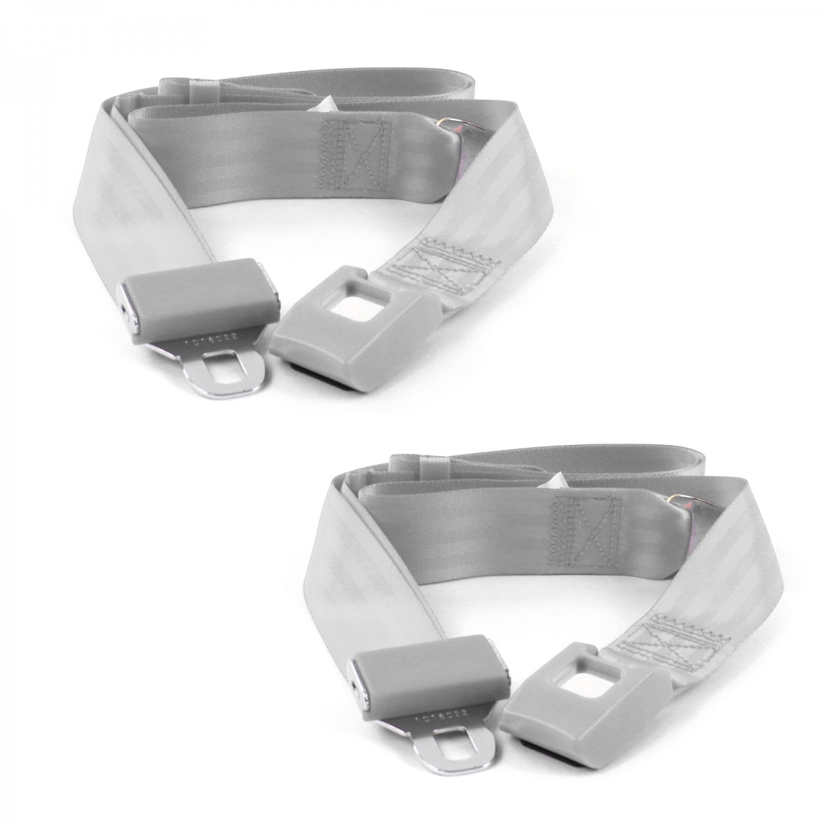 659574 Standard 2 Point Gray Lap Bucket Seat Belt Kit with 2 Belts for 1973-1987 Chevy Truck
