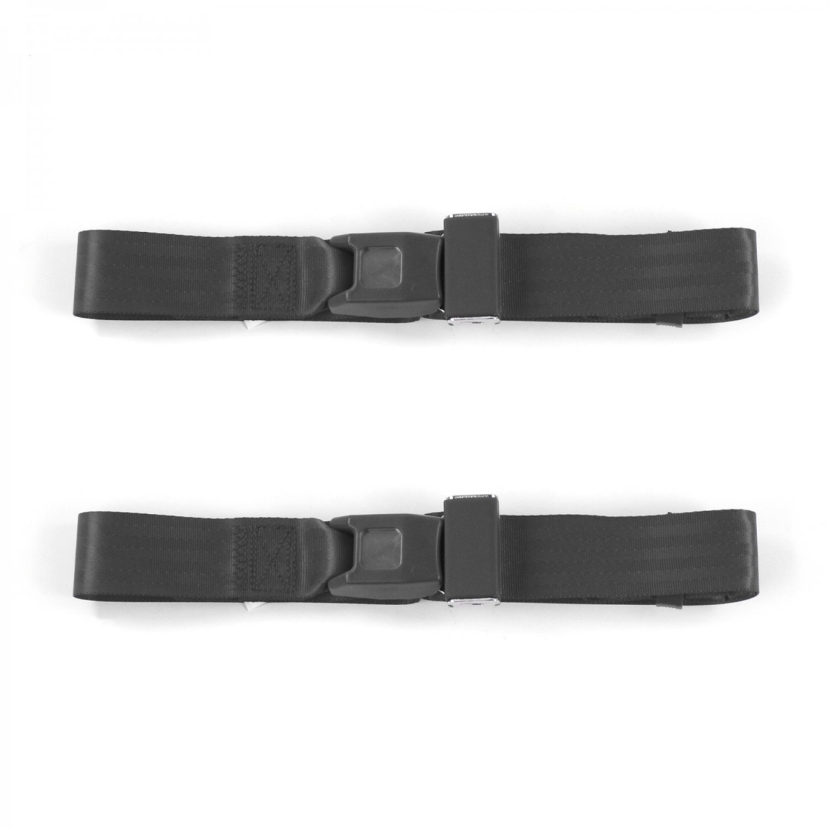 Standard 2 Point Charcoal Lap Bucket Seat Belt Kit with 2 Belts for 1973-1991 Chevy FS Blazer
