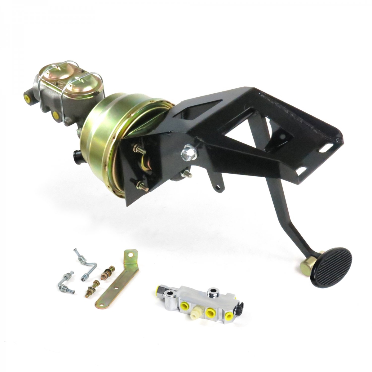 Helix 324972 Brake Pedal (53-56 Ford Truck FW 7? Dual kit Adj Disk/Drum~Lg Oval Blk Pad)