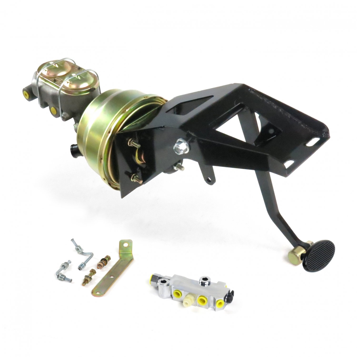 Helix 324978 Brake Pedal (53-56 Ford Truck FW 7? Dual kit Adj Disk/Disk~Sm Oval Blk Pad)