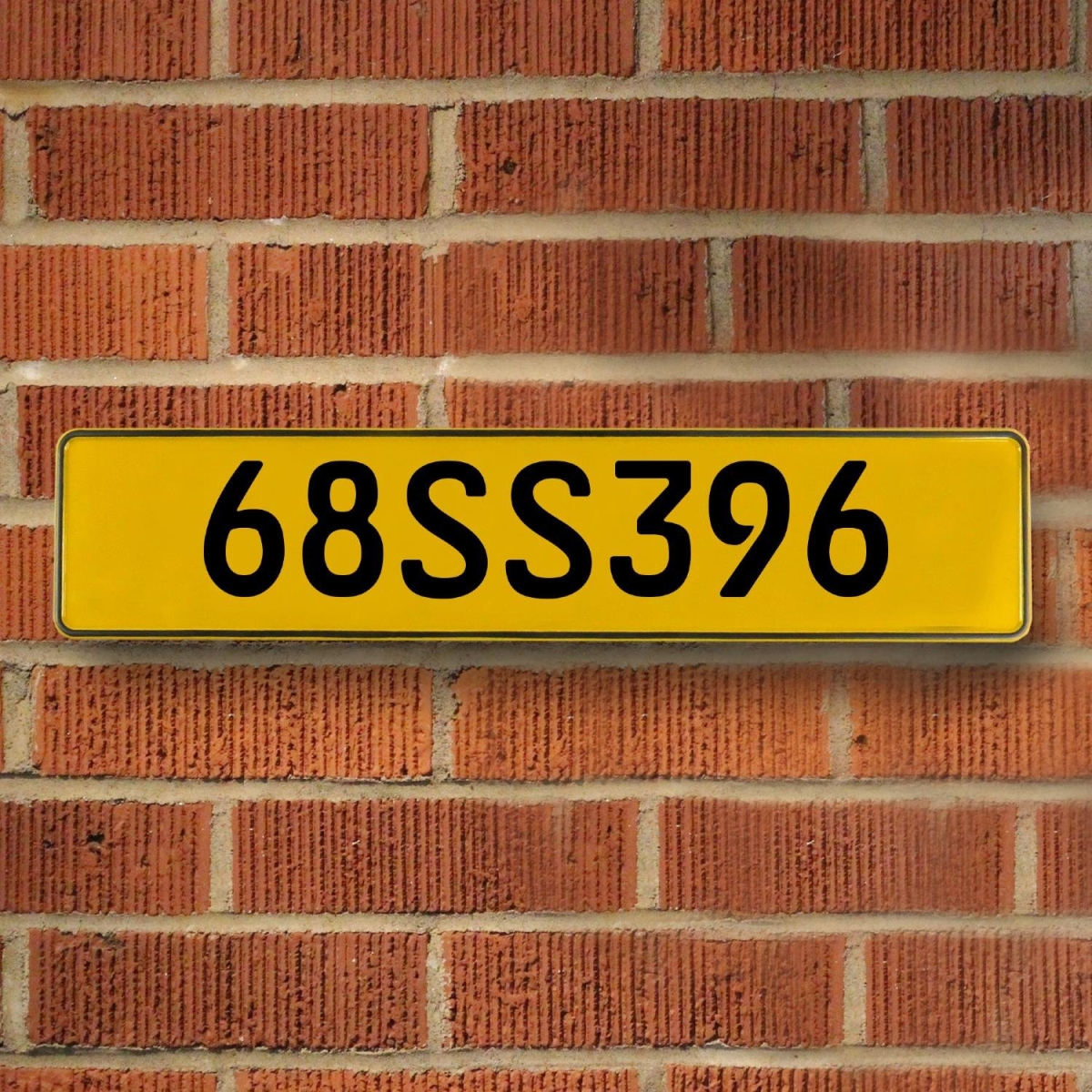 Vintage parts USA 787510 68SS396 automotive chevy Yellow Stamped Aluminum Street Sign Mancave Wall Art