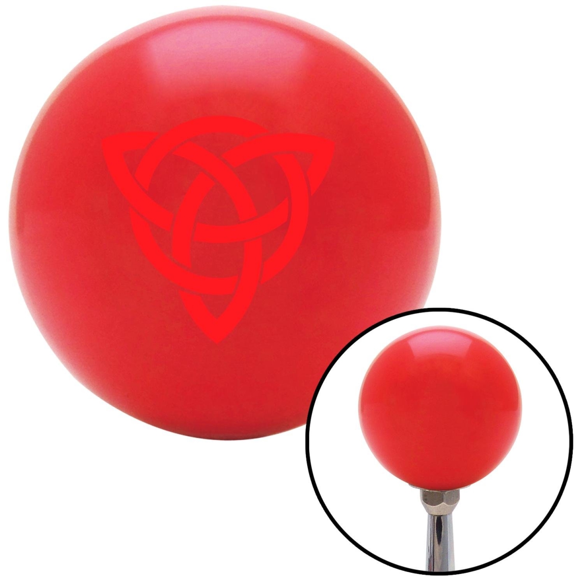 Picture of American Shifter 101585 Red Celtic Design No.2 Red Shift Knob with M16 x 1.5 Insert Shifter Auto Manual Brody