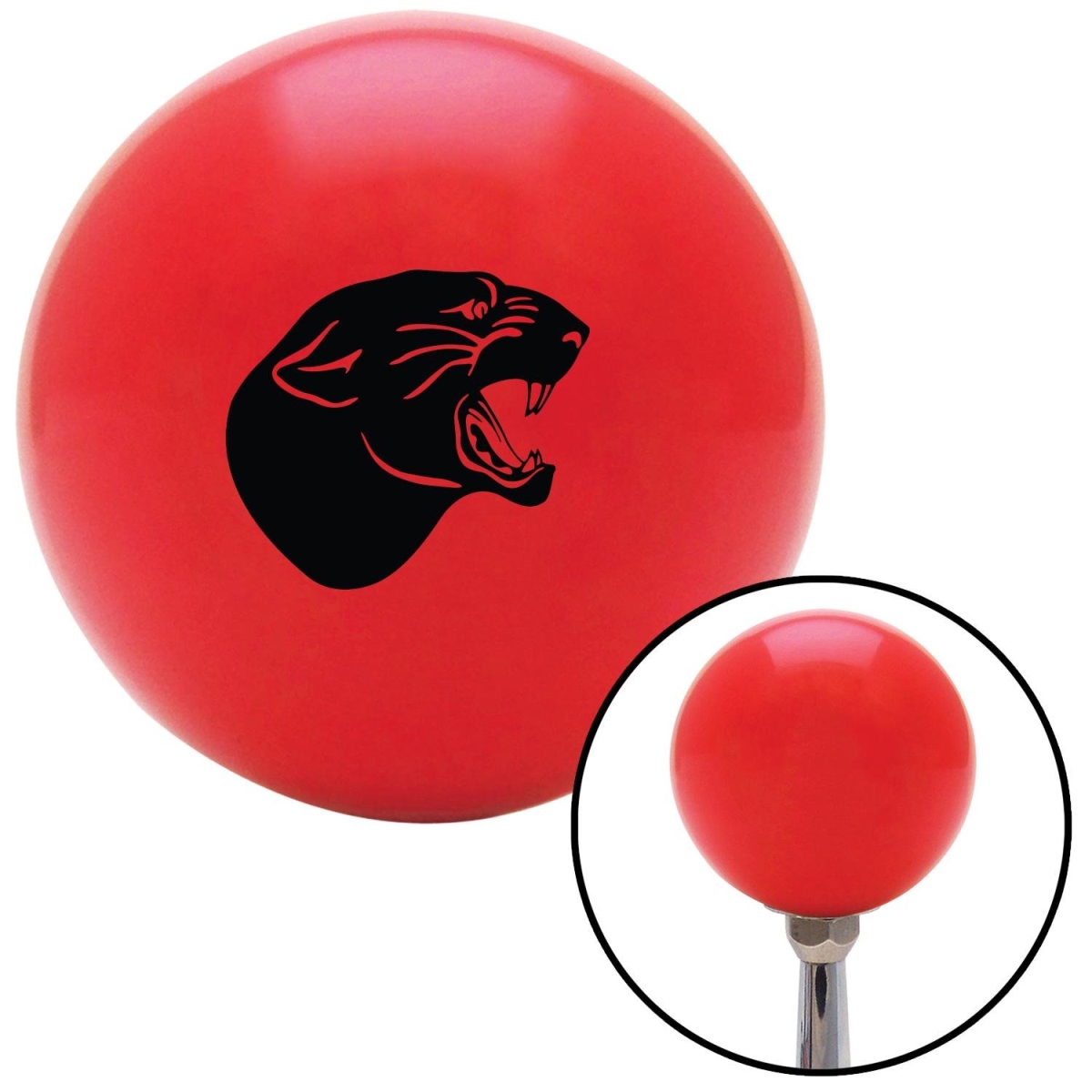 American Shifter 93852 Red Shift Knob with M16 x 1.5 Insert (Black Panther)