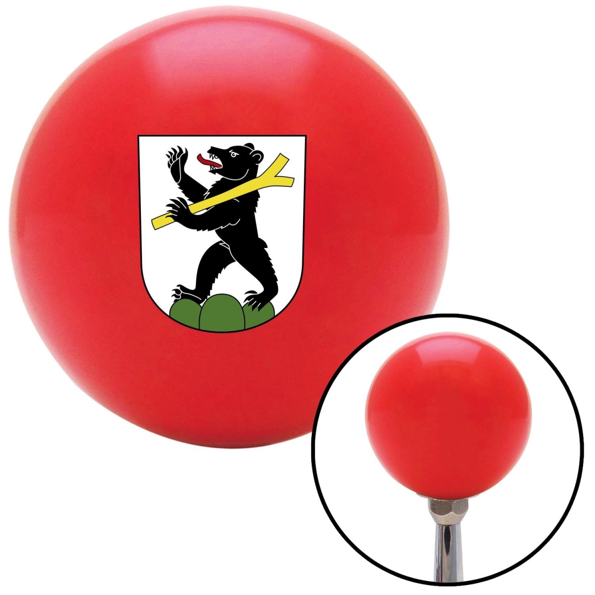 American Shifter 96417 Red Shift Knob with M16 x 1.5 Insert (Bear from Berlin)