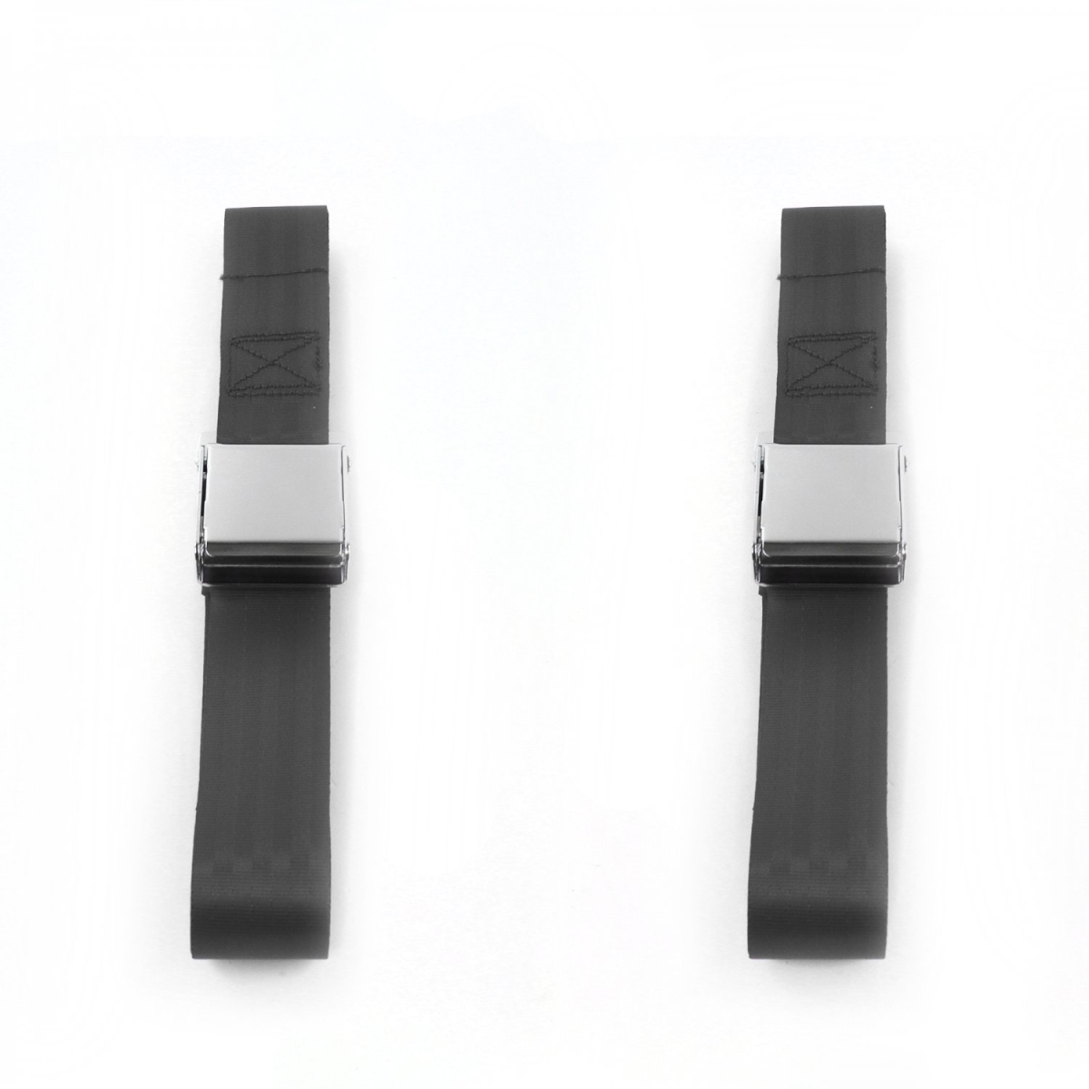 Airplane 2 Point Charcoal Lap Bench Seat Belt Kit for AMC Gremlin 1970-1979 - 3 Belts