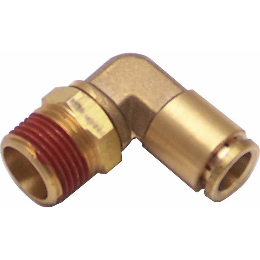 12014 0.375 in. NPT Male to 0.375 in. Push Tube Elbow Air Fitting Connector -  Helix Suspension Brakes & Steering