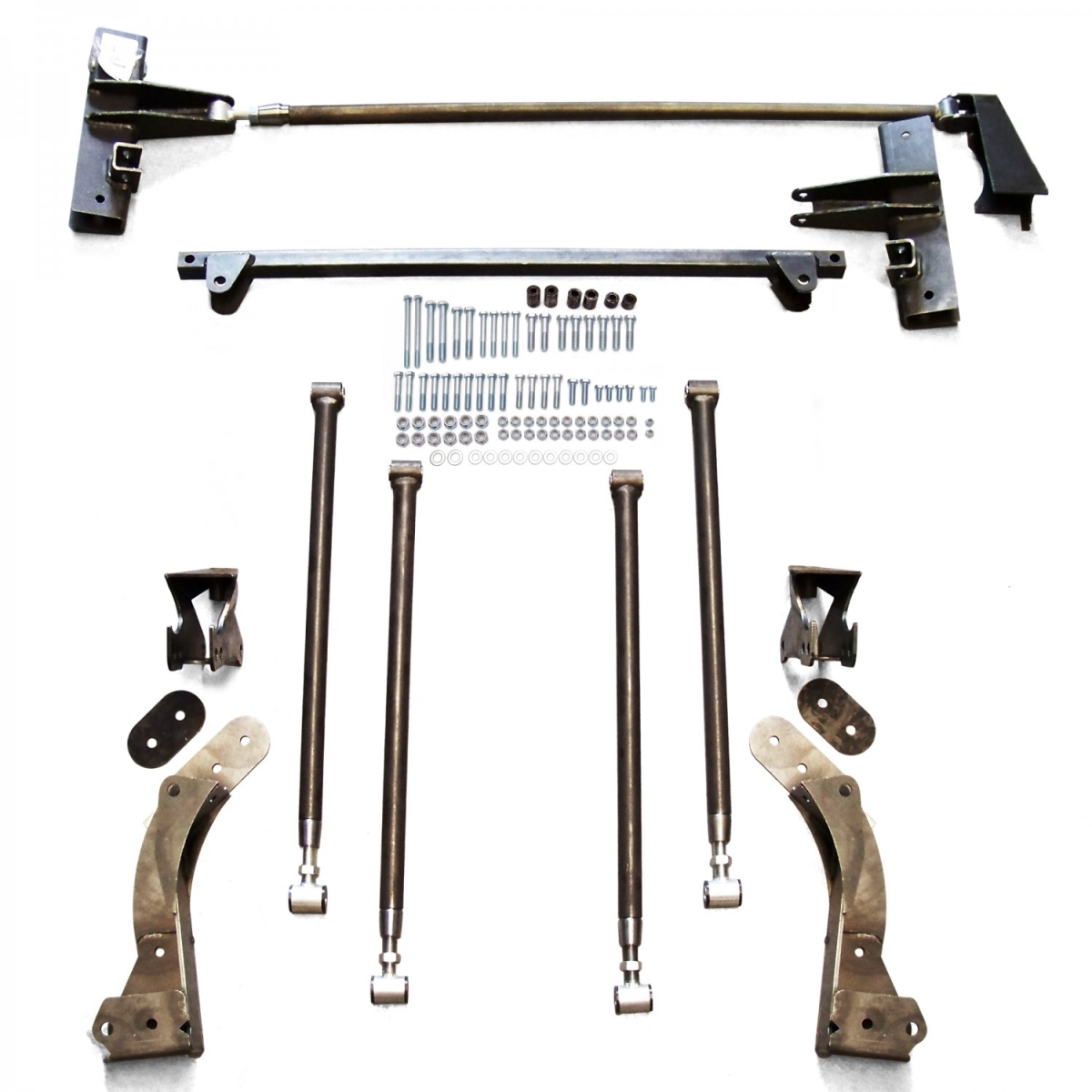 Bolt-In Deluxe 4-Link Kit with Shocks Assembly for 1964-1970 Ford Mustang