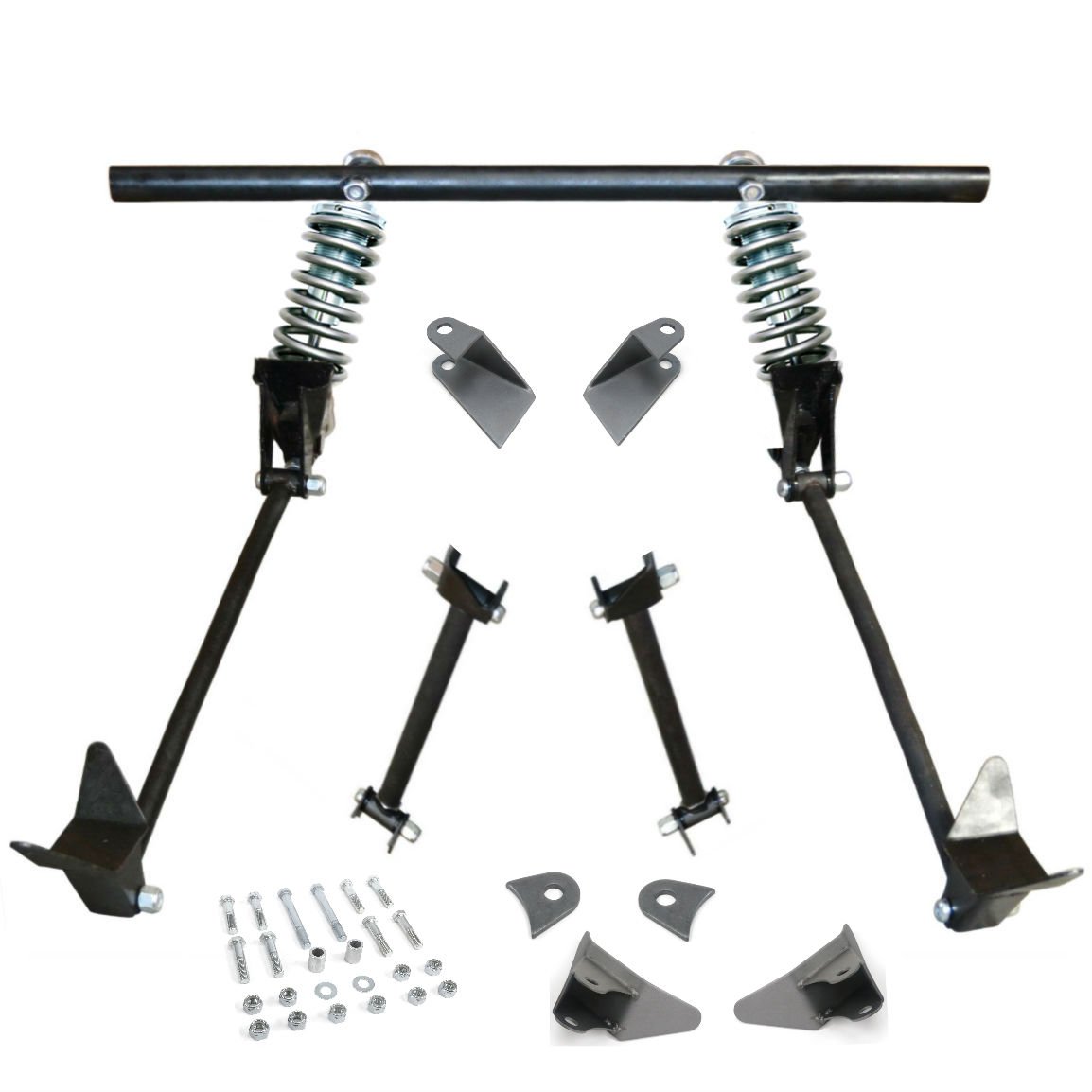 682739 Triangulated Rear 4-Link Assembly with 31 Coilovers for 1931 Model A Phaeton Cabriolet -  Helix Suspension Brakes & Steering