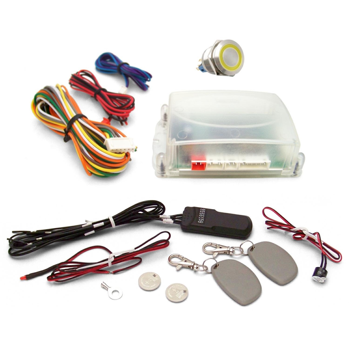 563 One Touch Engine Start Kit with RFID - Yellow illuminated Button