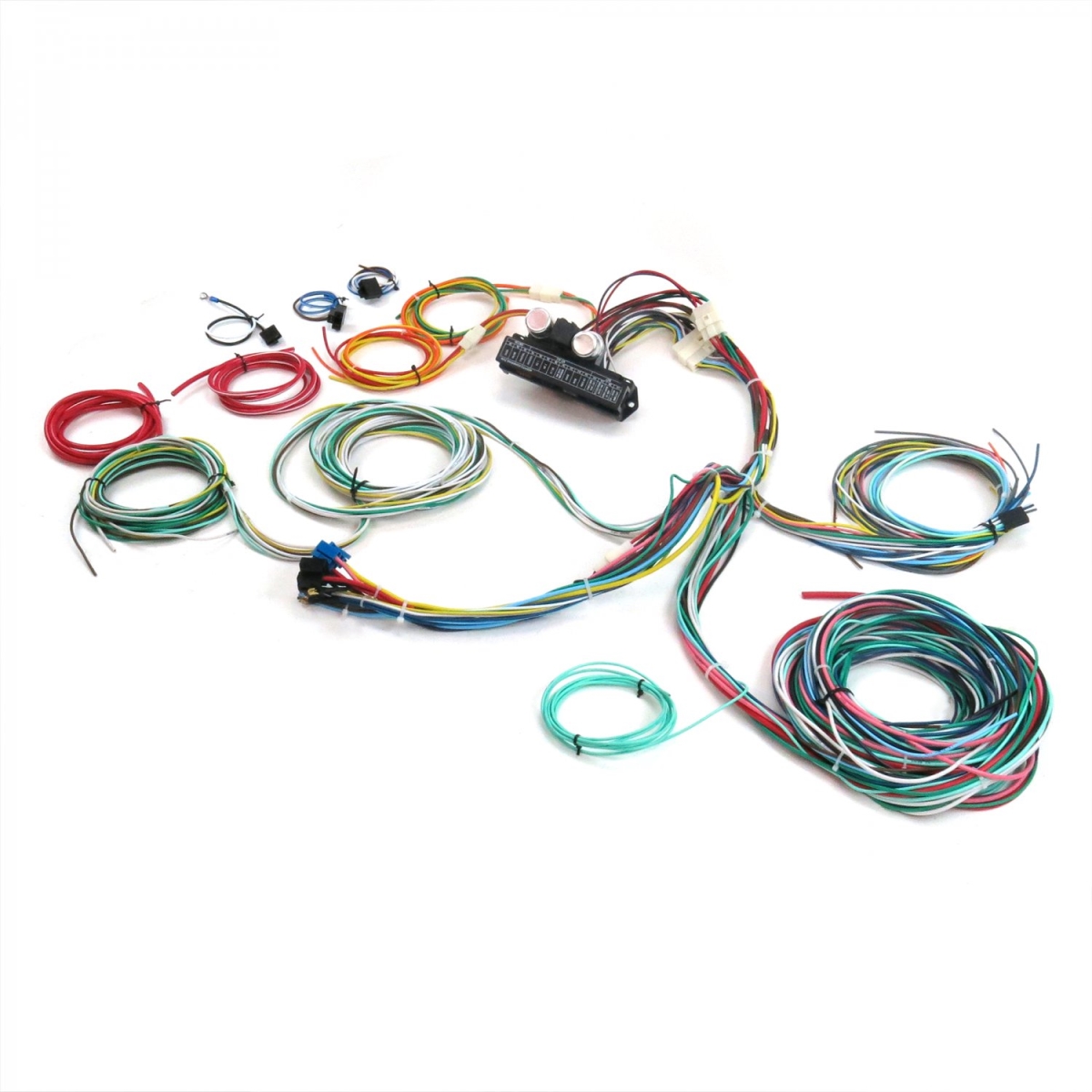 689633 Ultimate 15 Fuse 12V Conversion Wiring Harness for 46 1946 Ford Station wagon - Standard, Deluxe & Super Woody Woodie -  Keep it Clean Wiring
