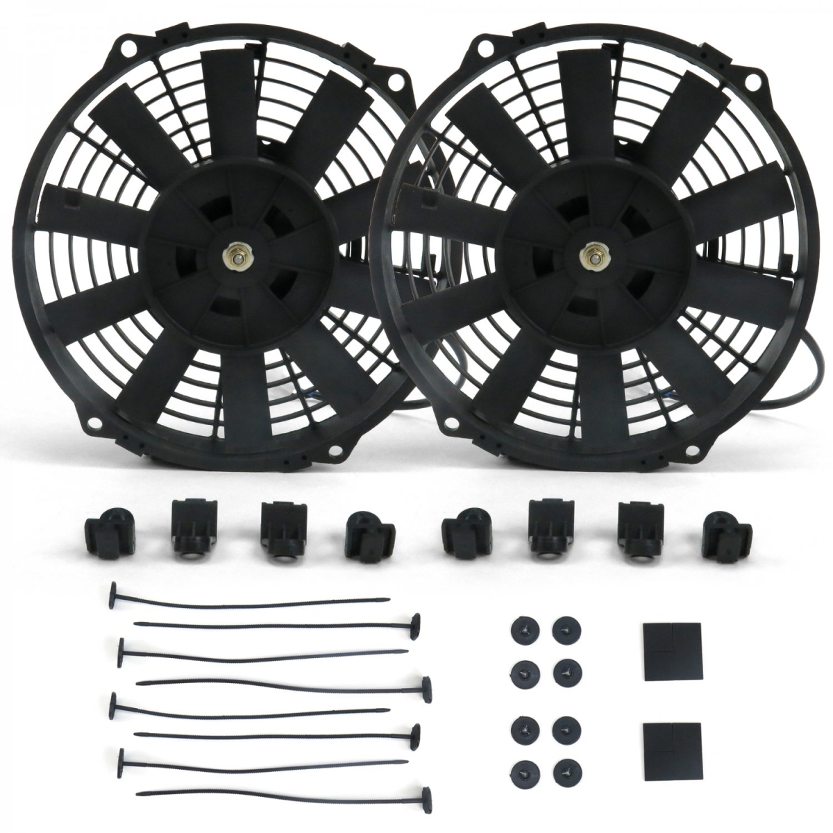 Two 9 in. 835 fCFM Fans with Fan Ties