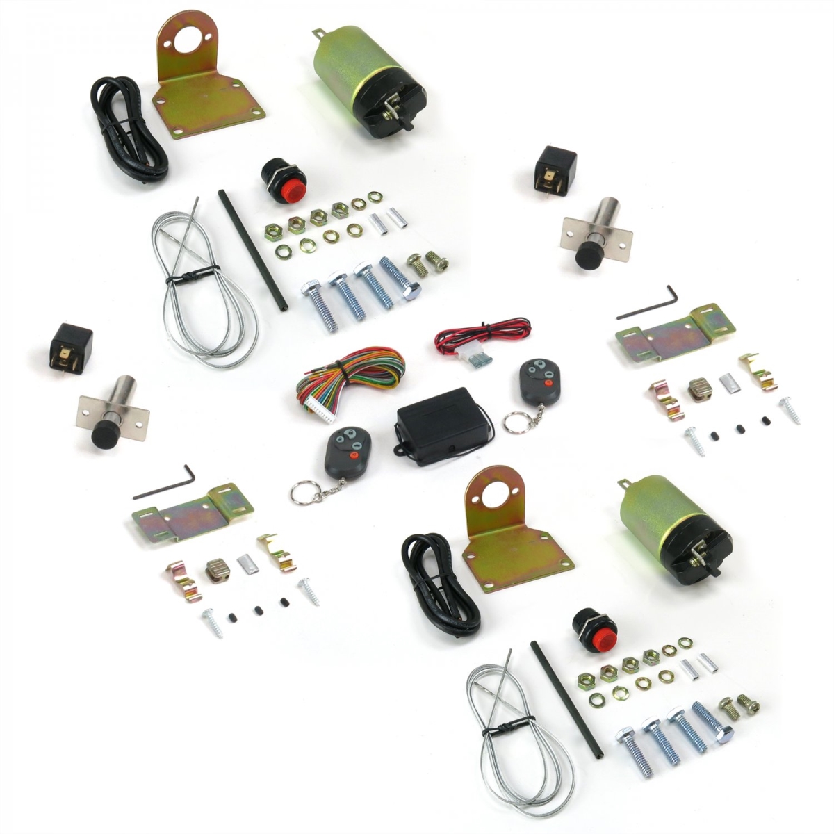 60-108 lbs Remote Shaved Door Popper Kit with Poppers