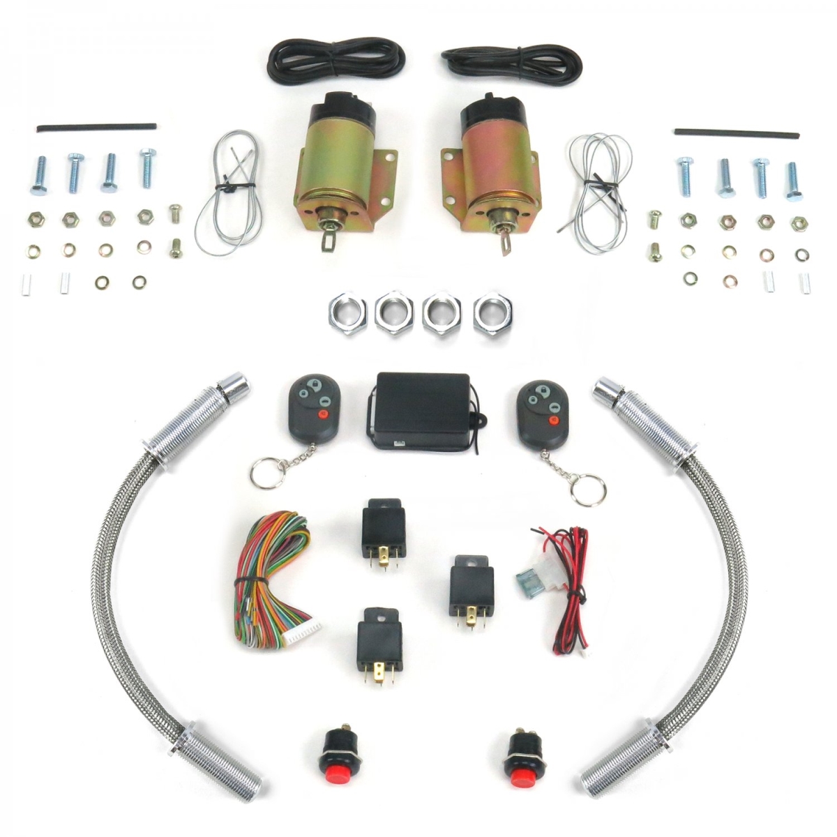 4 Function 35 lbs Remote Shaved Door Kit with Loom