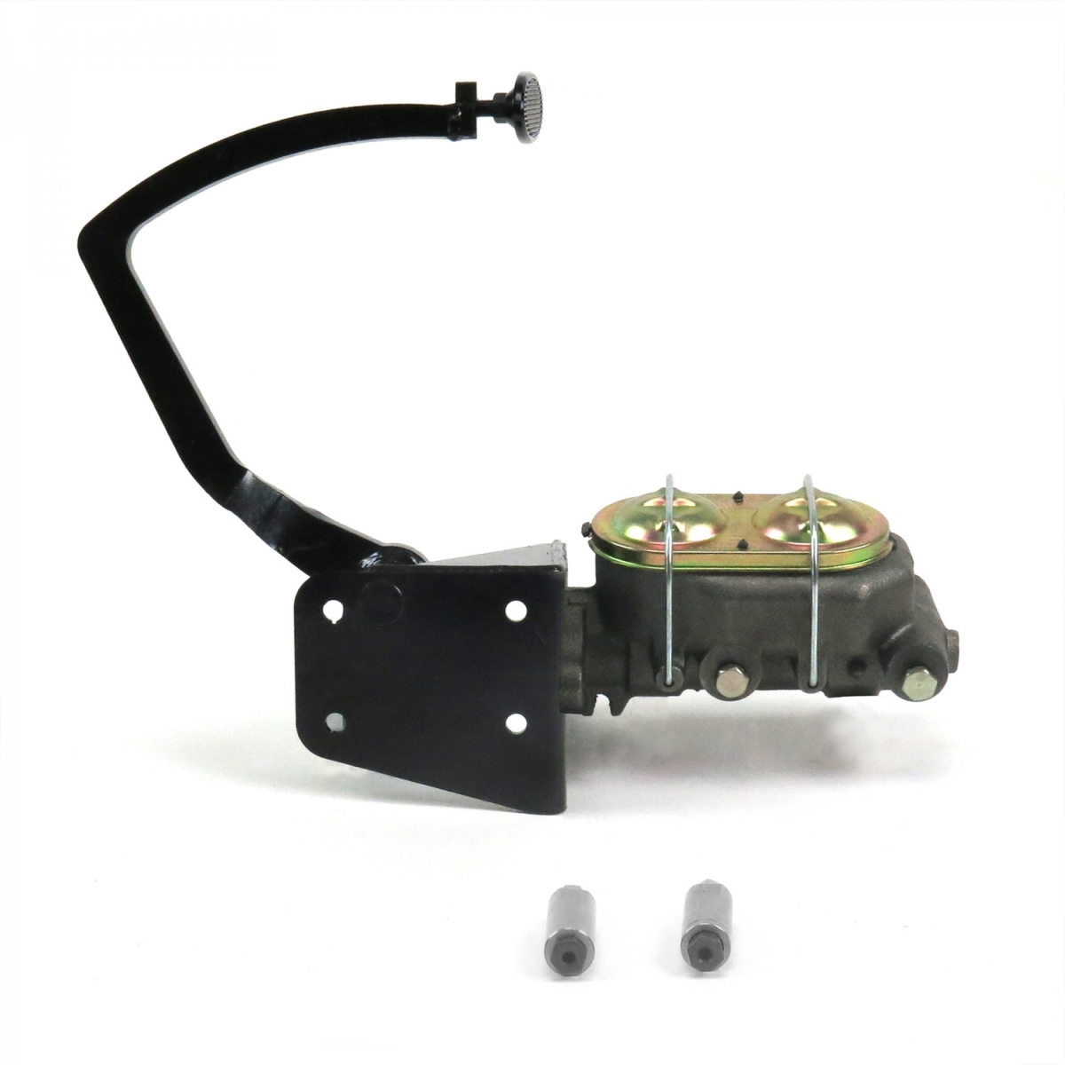 Disk & Disk Oval Manual Brake Pedal Kit for 1932 Ford Model B, Black - Small