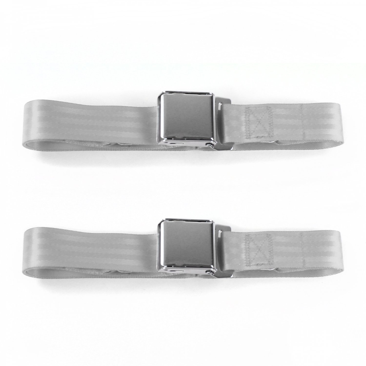 Gray & Grey Lap Bucket Seat Belt Kit for 1962-1988 Jeep Gladiator Airplane 2 Point - 2 Belts