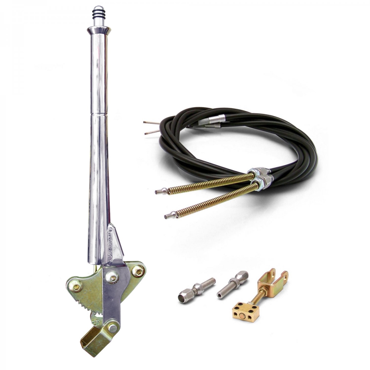 16 in. Transmission Mount Emergency Hand Brake Kit with Cable Kit