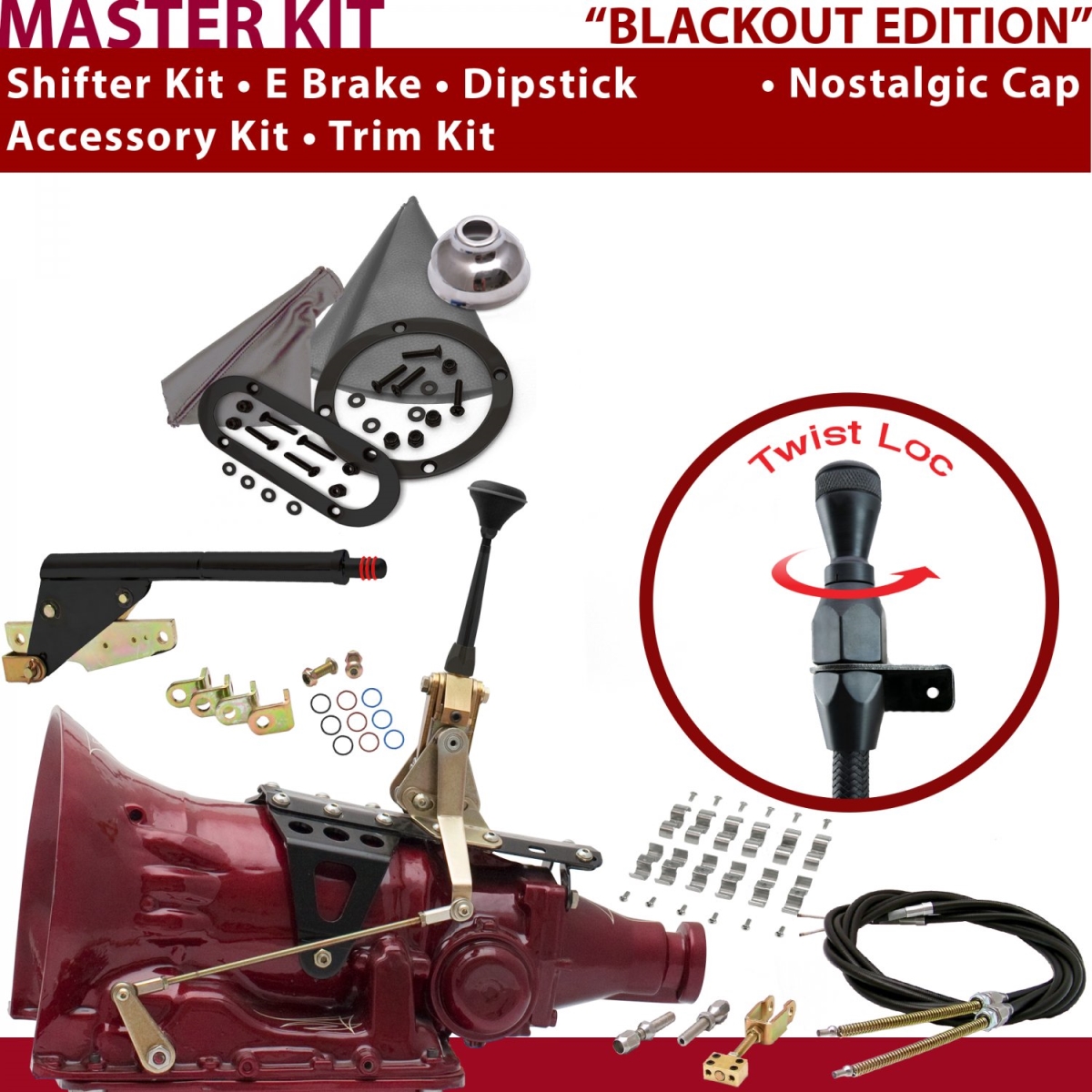 American Shifter 341169 6" E Brake Cable Clamp Trim Kit Dipstick (727 Shifter Kit For C79ED)