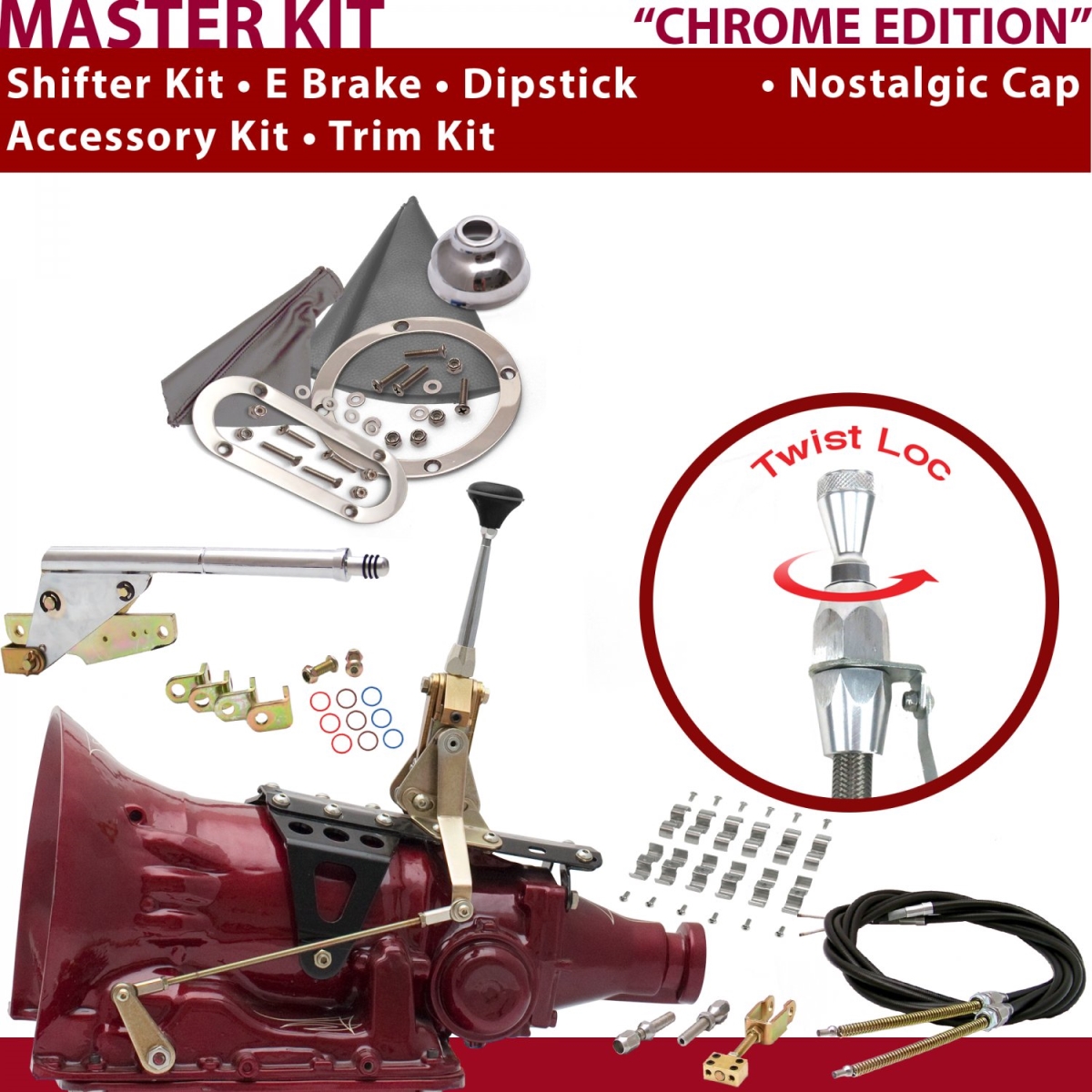 American Shifter 341267 6" E Brake Cable Clamp Trim Kit Dipstick (904 Shifter Kit For C7A4F)