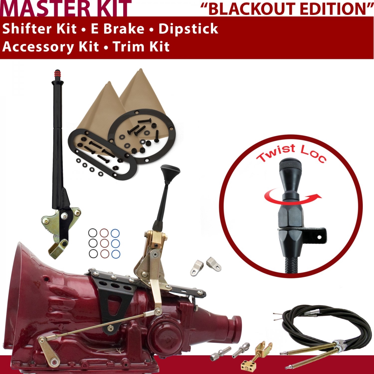 American Shifter 343298 Shifter Kit (6" E Brake Cable Clevis Trim Kit Dipstick FMX For C8239)