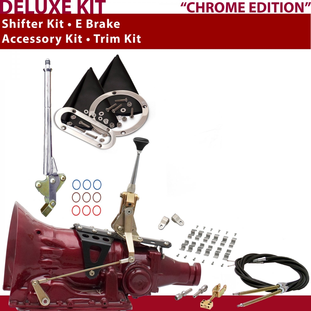 American Shifter 343838 6" E Brake Cable Clamp Clevis Trim Kit (4L60 Shifter Kit For C8453)