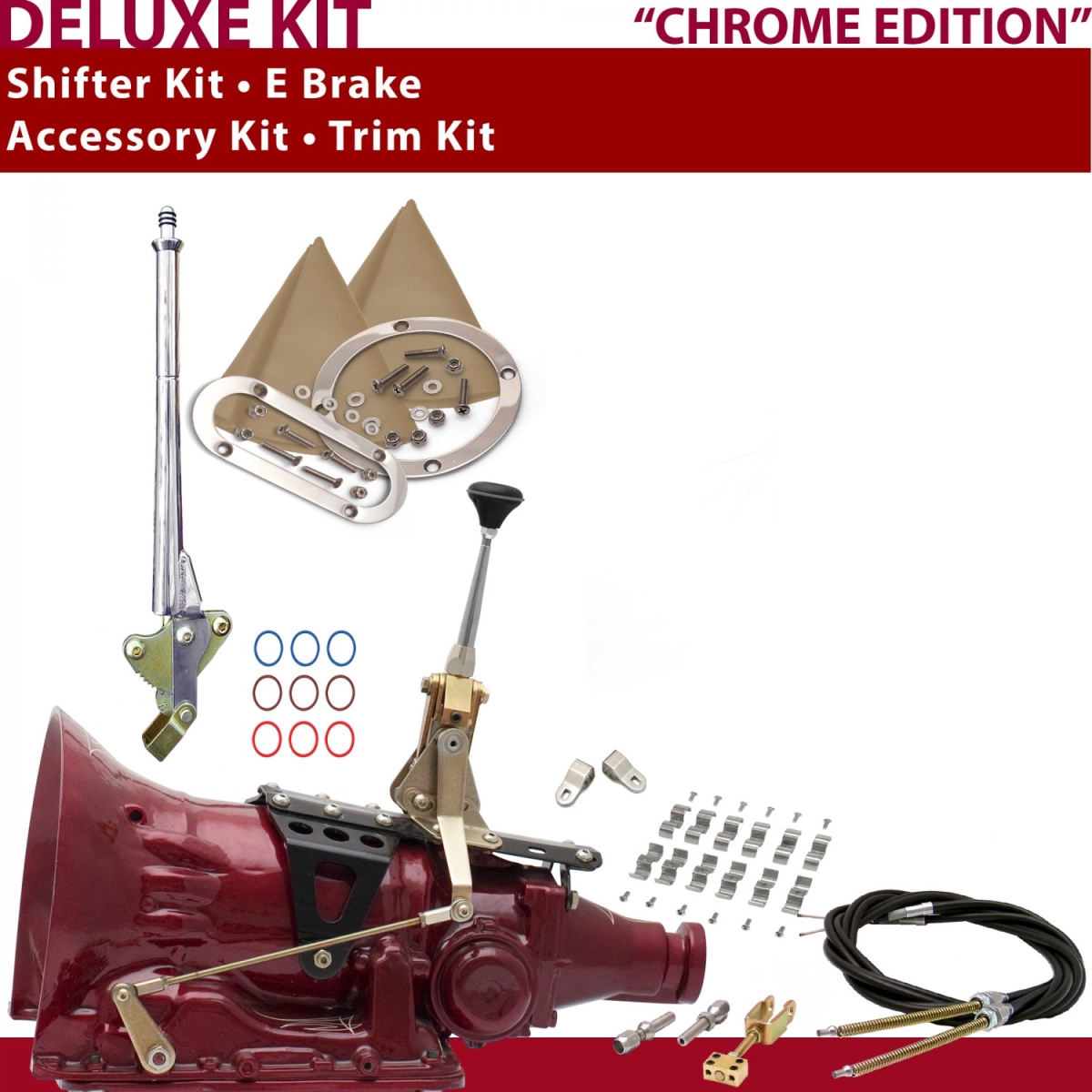 American Shifter 343858 6" E Brake Cable Clamp Clevis Trim Kit (4L60 Shifter Kit For C8467)