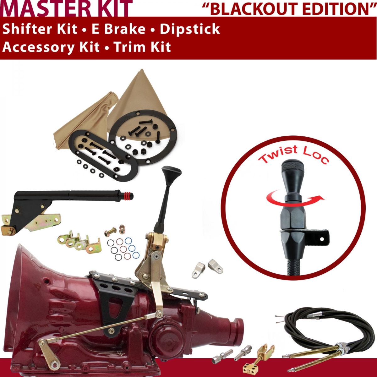 American Shifter 344675 Shifter Kit (6" E Brake Cable Clevis Trim Kit Dipstick 4L60E For C8796)