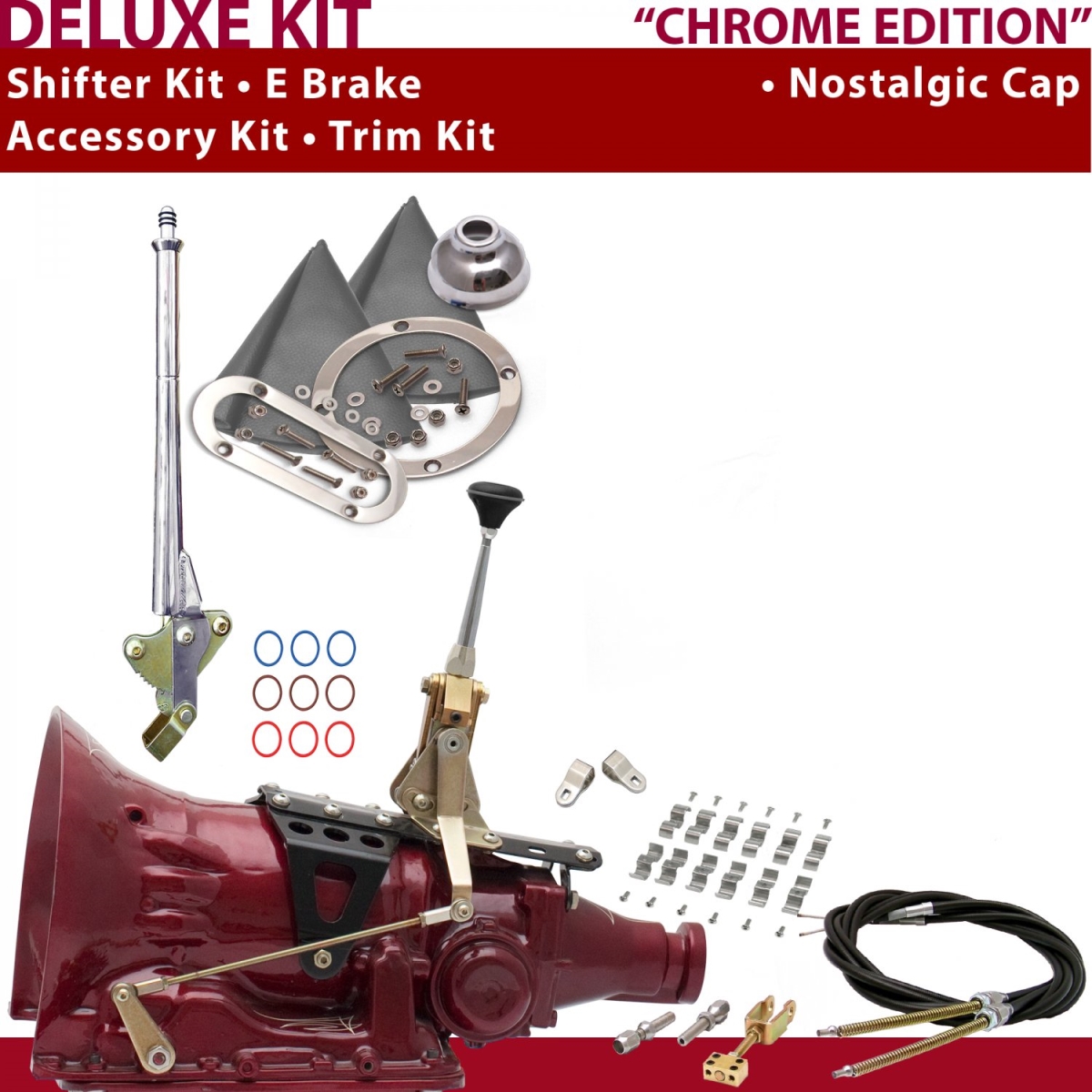 American Shifter 347050 TH200 Shifter Kit (6" E Brake Cable Clamp Clevis Trim Kit For C90D6), 1 Pack
