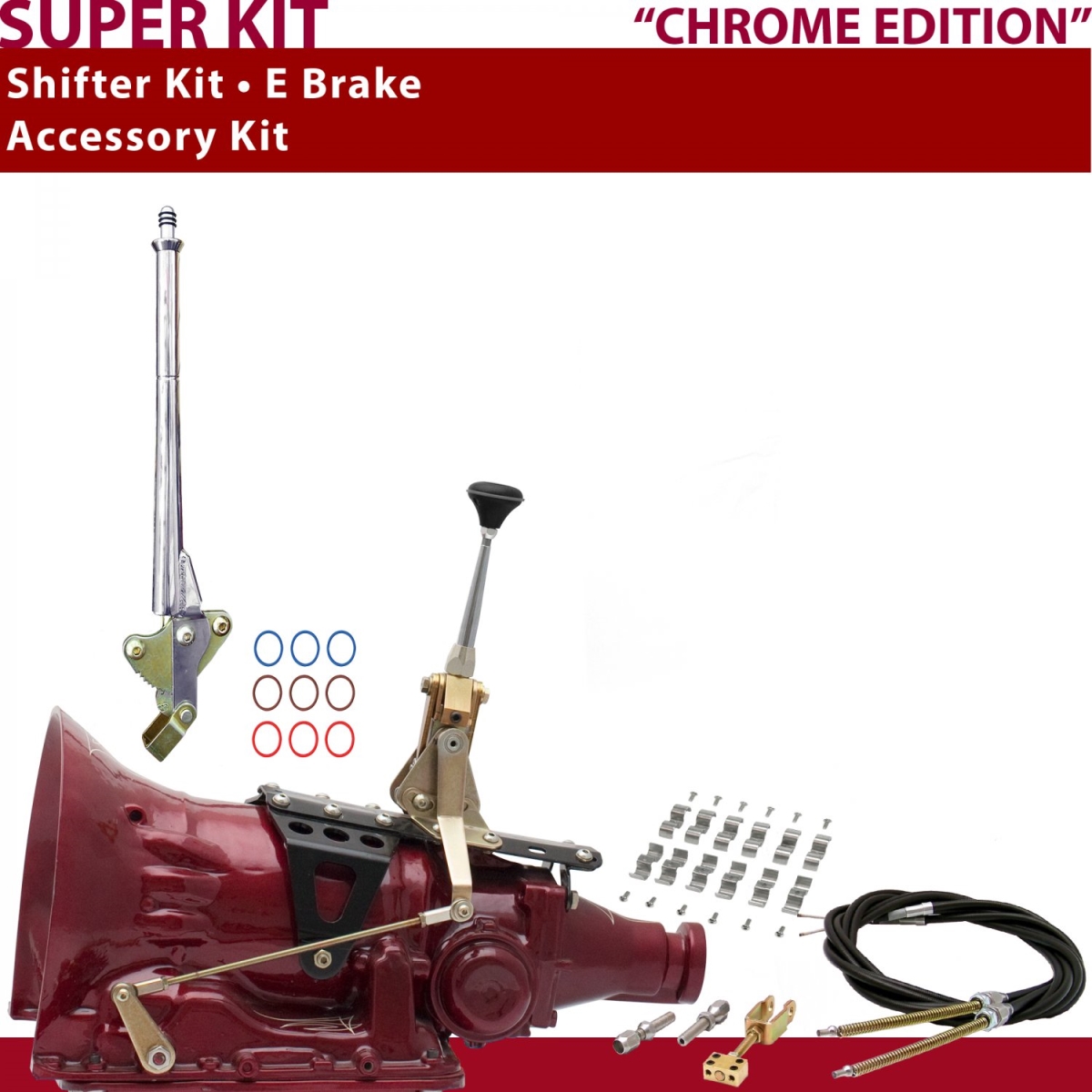 American Shifter 346040 TH350 Shifter Kit (6" E Brake Cable Clamp For C8CE7), 1 Pack