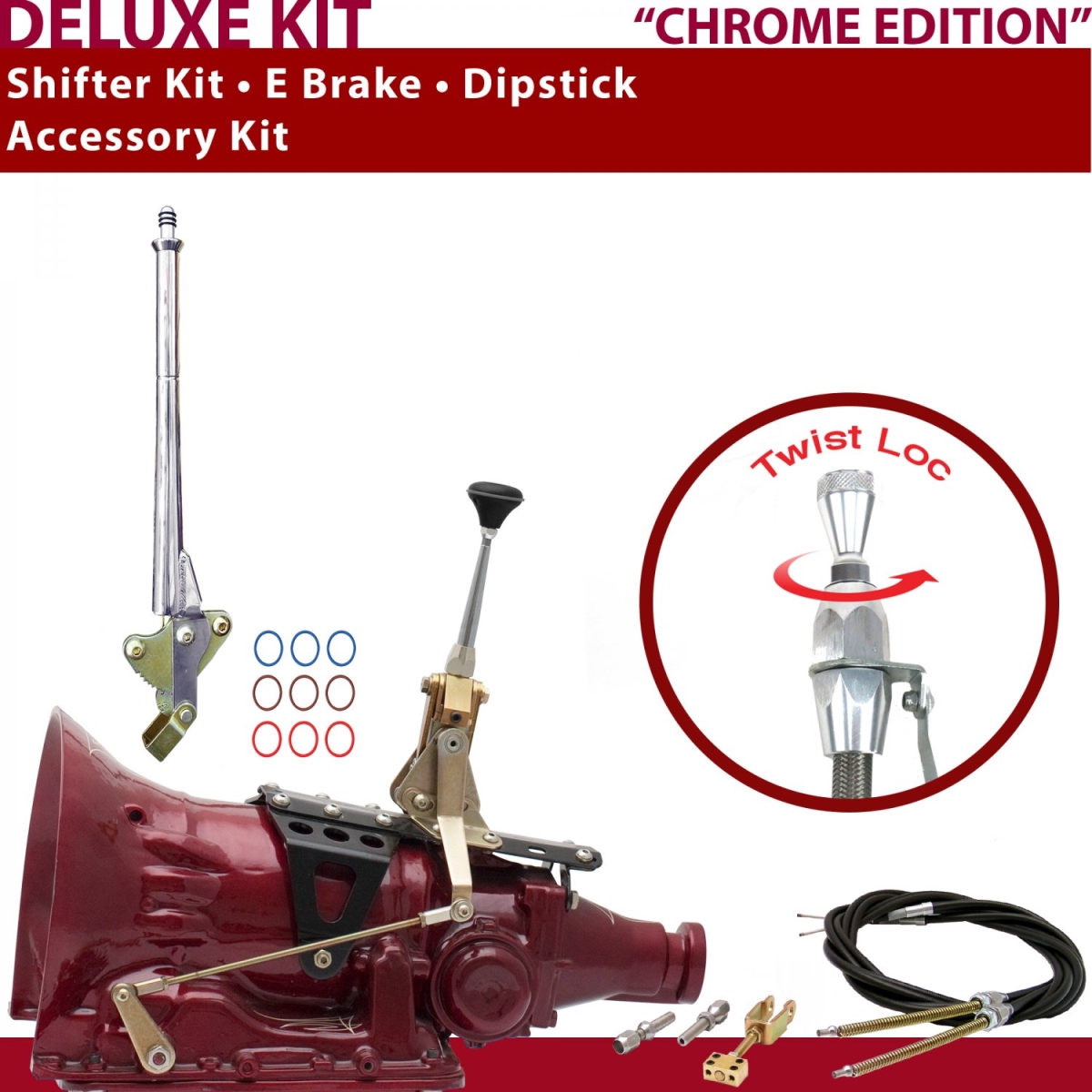 American Shifter 346042 Shifter Kit (TH350 6" E Brake Cable Dipstick For C8CE9, 1 Pack)