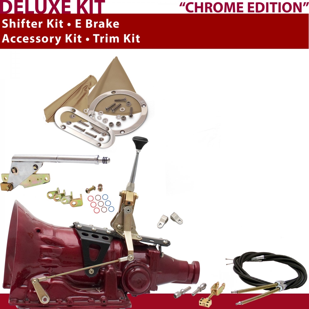 American Shifter 346236 Shifter Kit (TH350 6" E Brake Cable Clevis Trim Kit For C8DAB, 1 Pack)