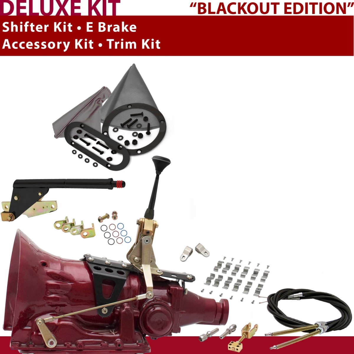 American Shifter 346364 Shifter Kit (TH350 6" E Brake Cable Clamp Clevis Trim Kit For C8E2A, 1 Pack)