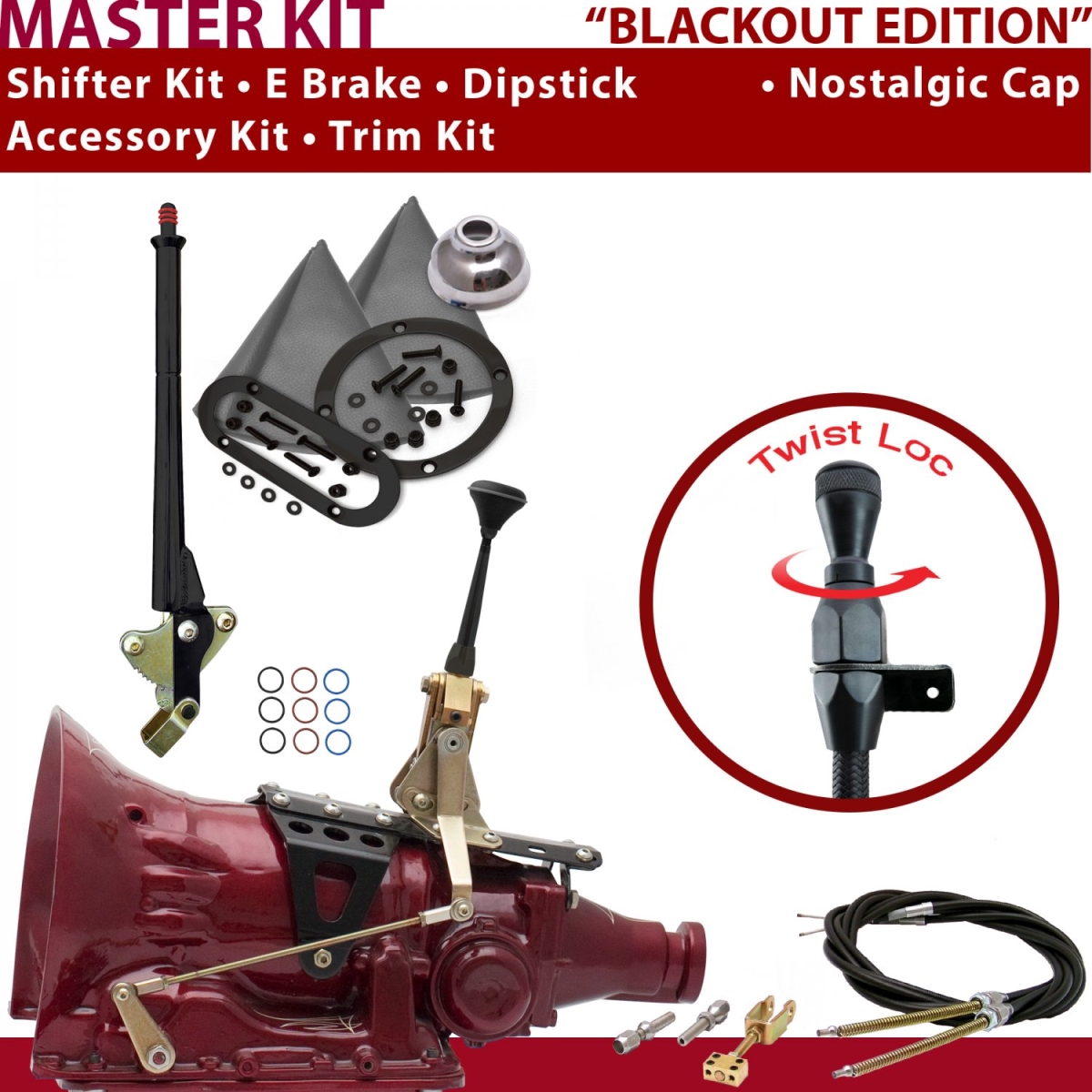 American Shifter 346386 Shifter Kit (TH350 6" E Brake Cable Trim Kit Dipstick For C8E40, 1 Pack)