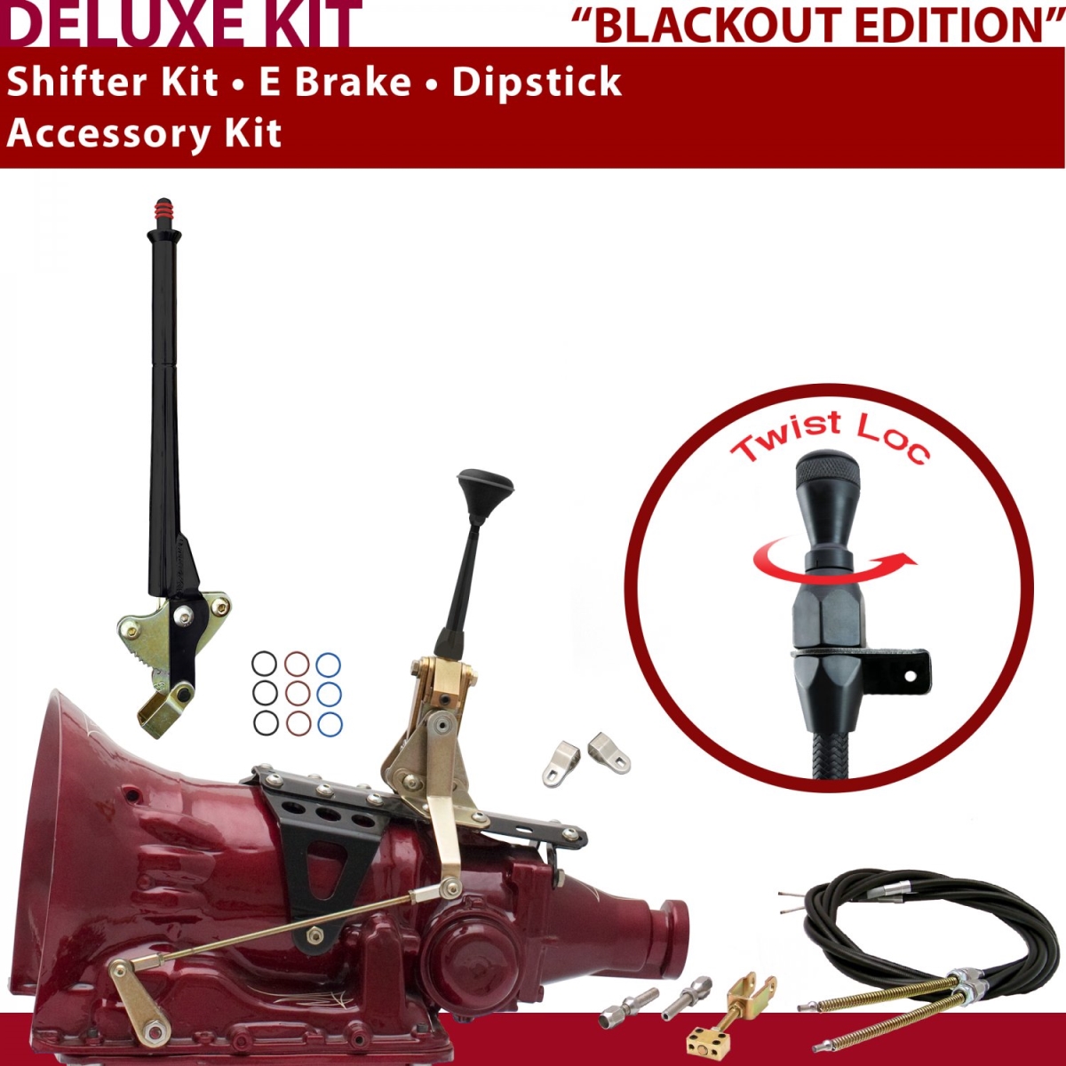 American Shifter 346389 TH350 Shifter Kit (6" E Brake Cable Clevis Dipstick For C8E43), 1 Pack