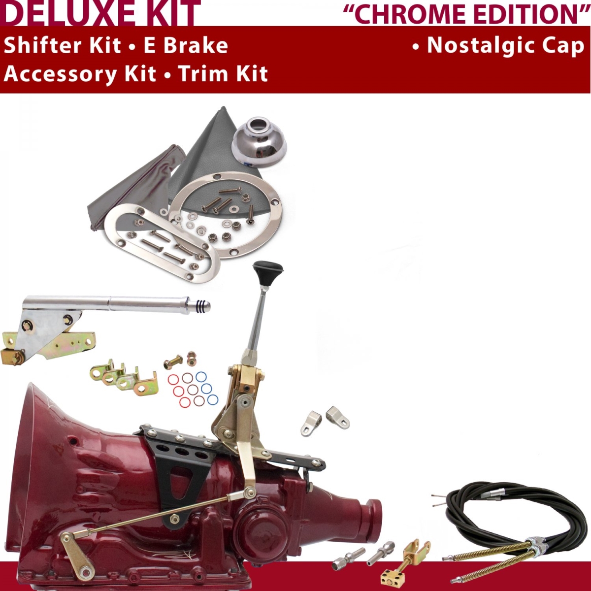 American Shifter 346696 Shifter Kit (2004R 6" E Brake Cable Clevis Trim Kit For C8F75, 1 Pack)