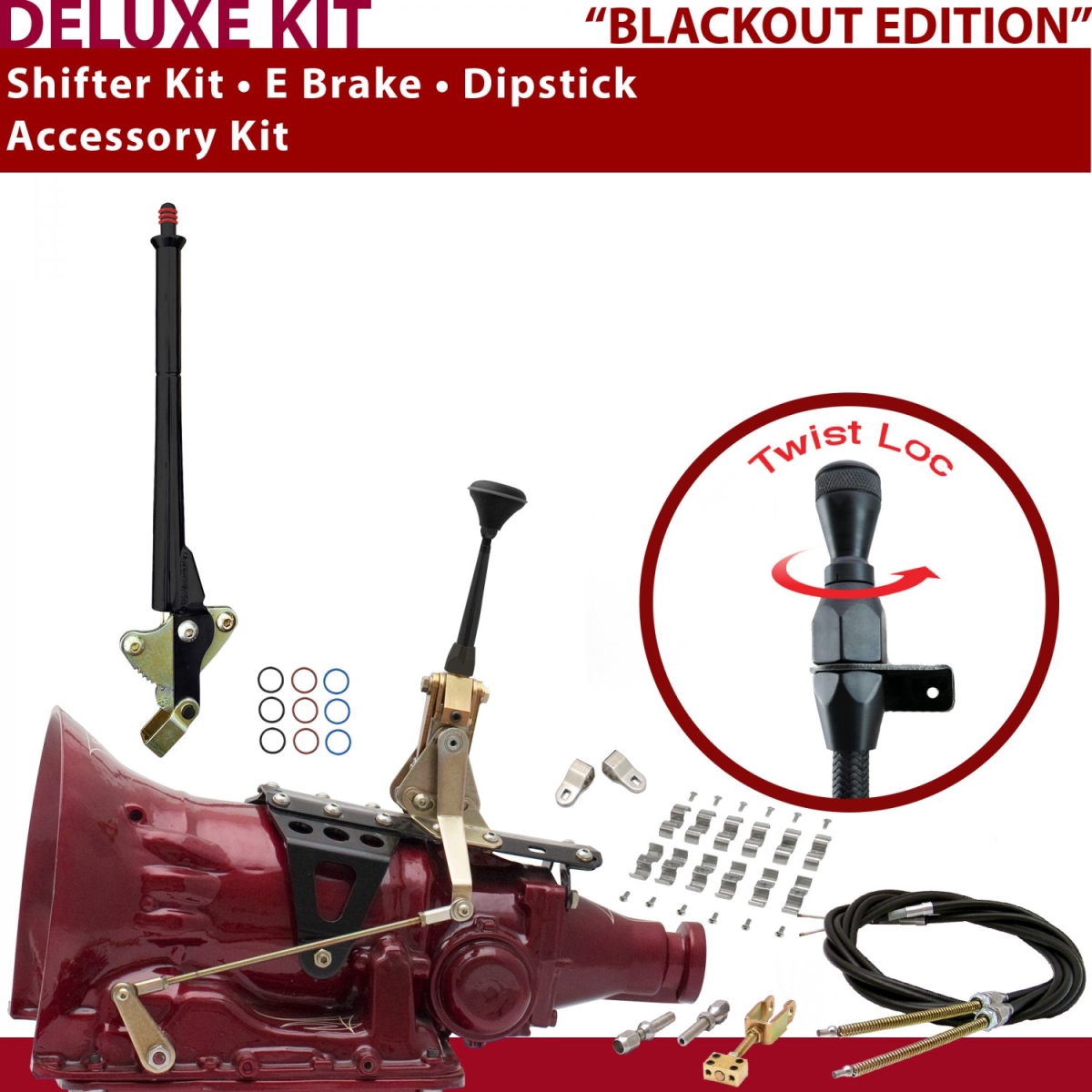American Shifter 346850 Shifter Kit (2004R 6" E Brake Cable Clamp Clevis Dipstick For C900F, 1 Pack)