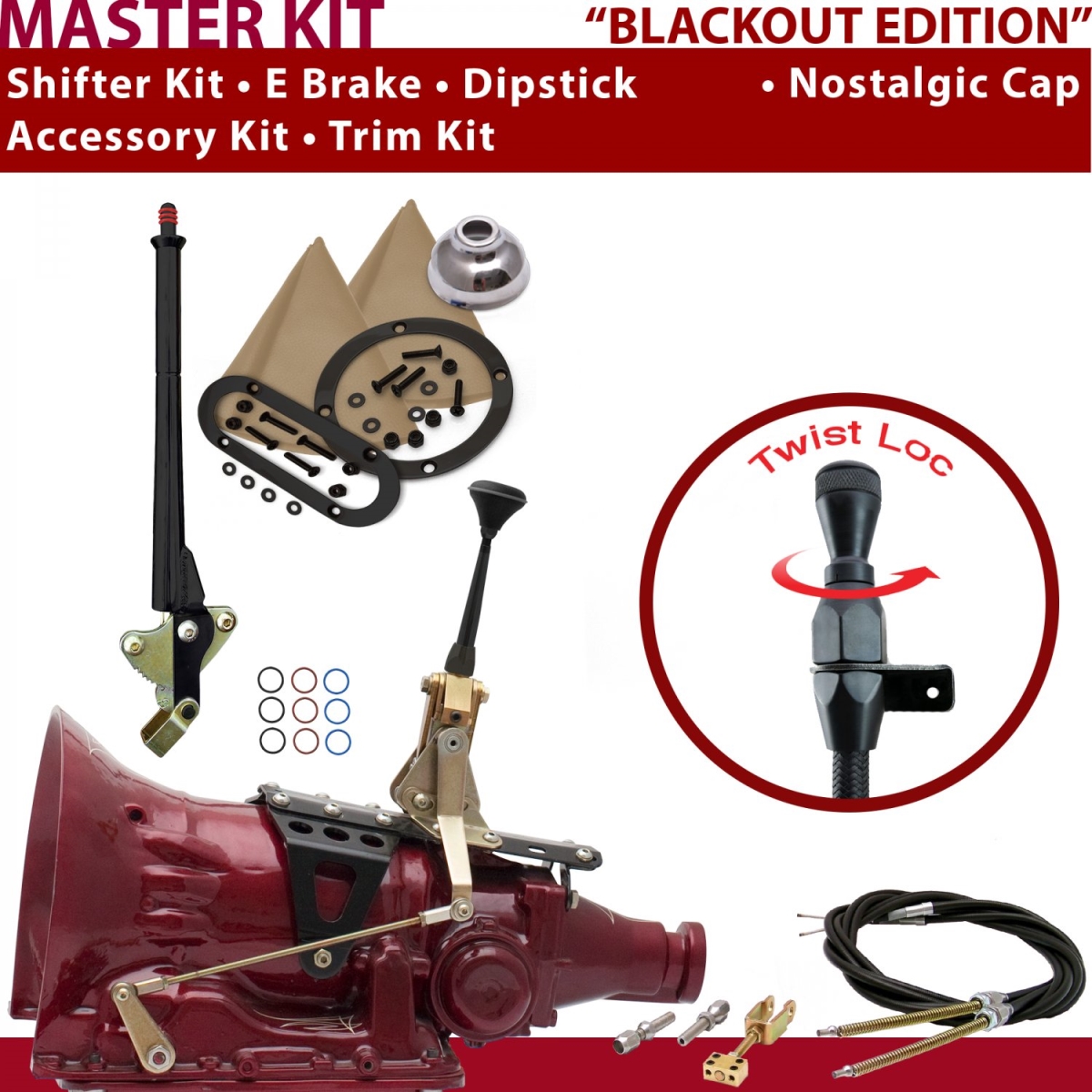 American Shifter 346870 2004R Shifter Kit (6" E Brake Cable Trim Kit Dipstick For C9023), 1 Pack