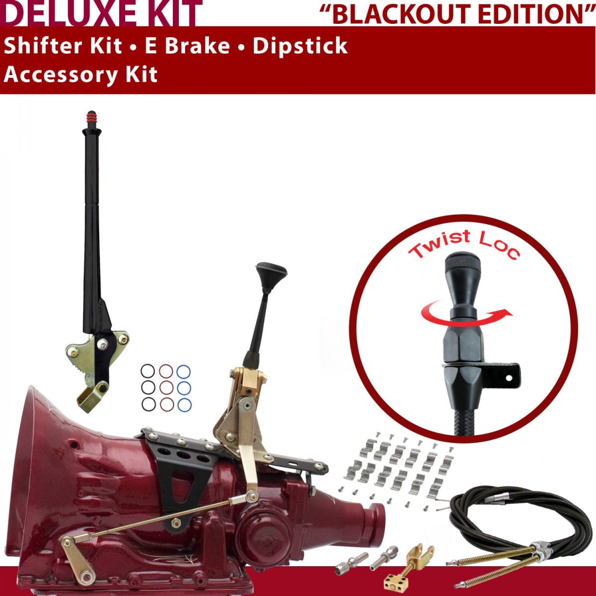 American Shifter 346878 Shifter Kit (2004R 6" E Brake Cable Clamp Dipstick For C902B, 1 Pack)