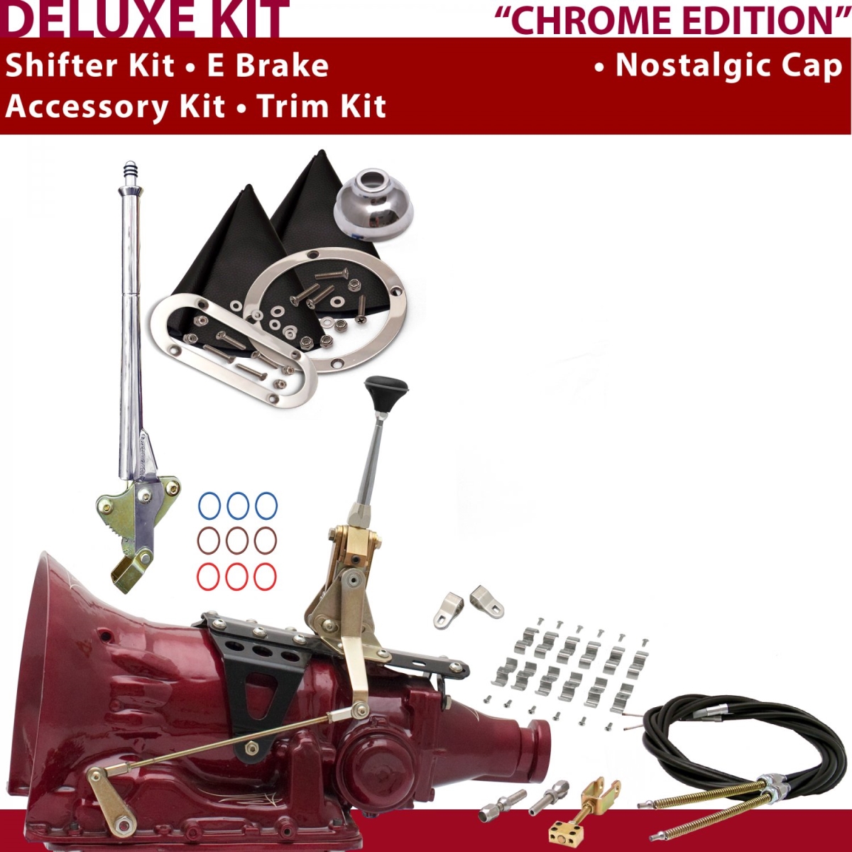 American Shifter 347025 Shifter Kit (TH200 6" E Brake Cable Clamp Clevis Trim Kit For C90BE, 1 Pack)