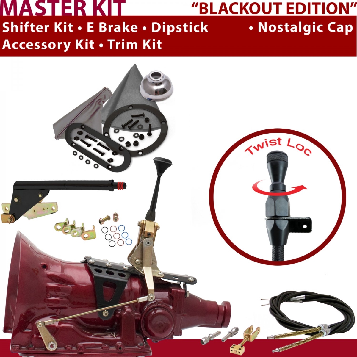 American Shifter 346009 Shifter Kit (700R4 6" E Brake Cable Trim Kit Dipstick For C8CC8, 1 Pack)