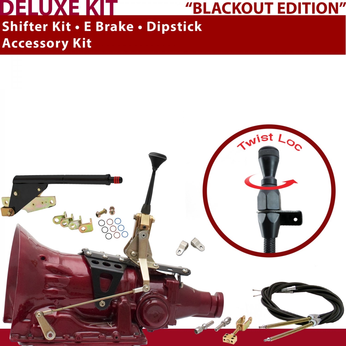 American Shifter 346012 Shifter Kit (700R4 6" E Brake Cable Clevis Dipstick For C8CCB, 1 Pack)