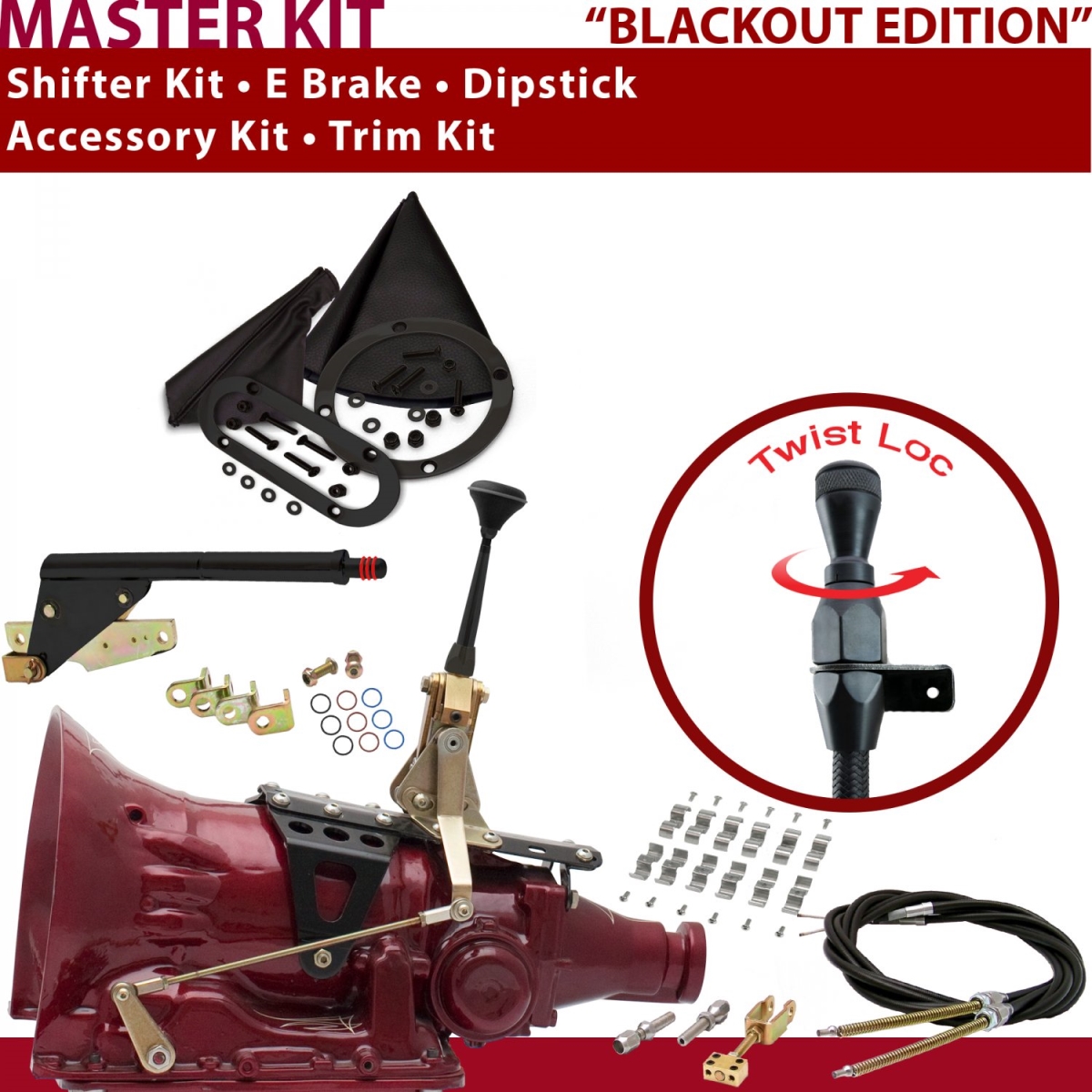 American Shifter 346020 Shifter Kit (700R4 6" E Brake Cable Clamp Trim Kit Dipstick For C8CD3, 1 Pack)
