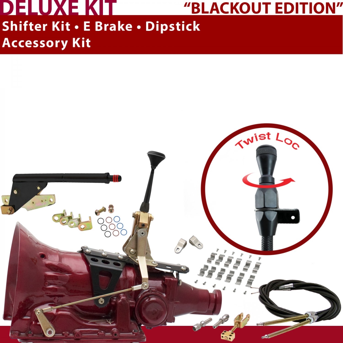 American Shifter 346026 Shifter Kit (700R4 6" E Brake Cable Clamp Clevis Dipstick For C8CD9, 1 Pack)
