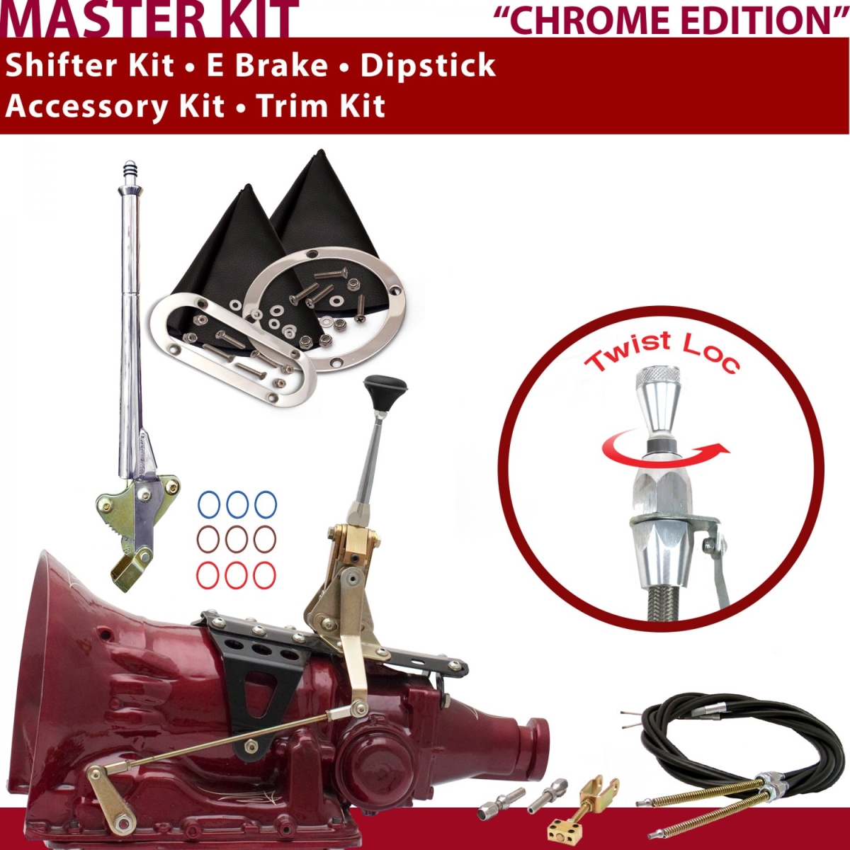 American Shifter 346034 Shifter Kit (TH350 6" E Brake Cable Trim Kit Dipstick For C8CE1, 1 Pack)