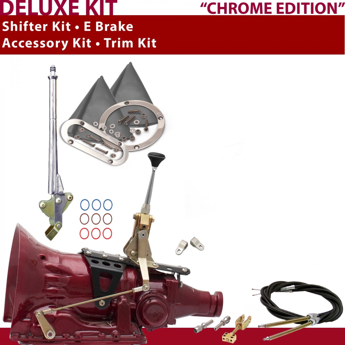 American Shifter 346675 Shifter Kit (2004R 6" E Brake Cable Clevis Trim Kit For C8F61, 1 Pack)