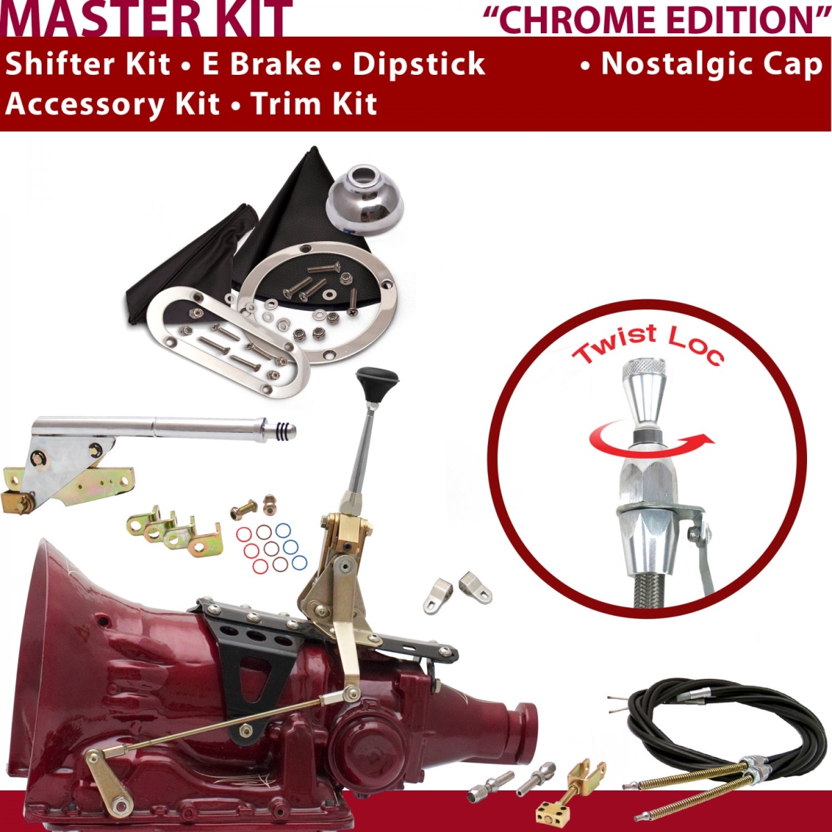 American Shifter 347138 Shifter Kit (TH200 6" E Brake Cable Clevis Trim Kit Dipstick For C912E, 1 Pack)