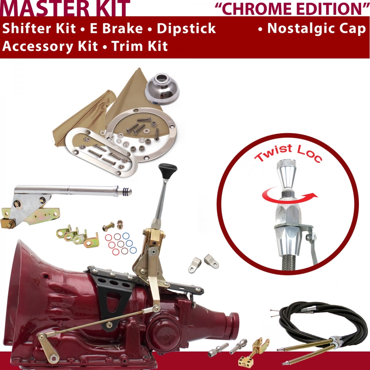 American Shifter 347150 Shifter Kit (TH200 6" E Brake Cable Clevis Trim Kit Dipstick For C913A, 1 Pack)